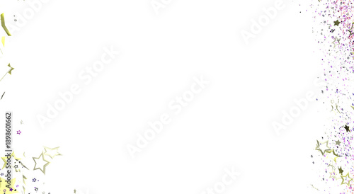 Photography Elegant white background with scattered stars and glitter, perfect for holiday designs, birthdays, or any festive occasion