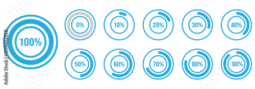 Tableau sur toile Progress bars