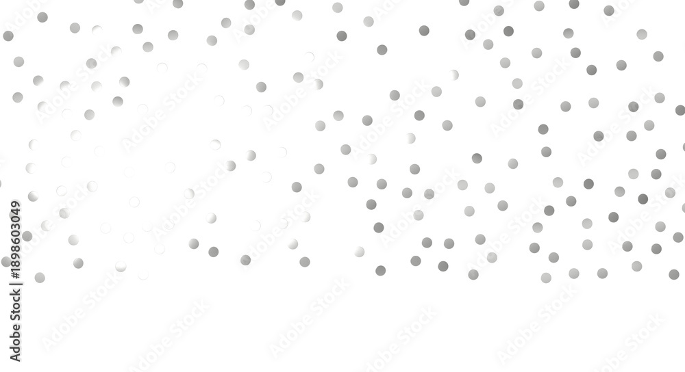 Fototapeta premium Multicolor confetti abstract background with a lot of falling pieces, isolated on a white background. - Silver Holographic PNG