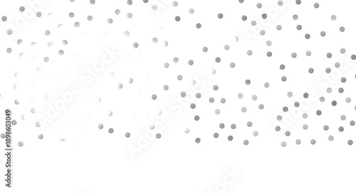 Multicolor confetti abstract background with a lot of falling pieces, isolated on a white background. - Silver Holographic PNG
