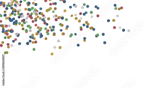 Multicolored dots scattered...