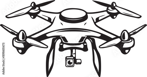 Vector illustration set featuring a rocket in action alongside an drone and a man with sport equipment and music instrument art symbols