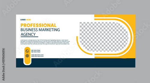 Professional Business Marketing Agency Template Design Example