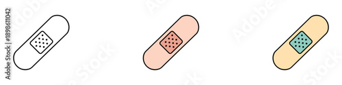 Medical patch icon vector. adhesive bandage symbol. vector illustration.