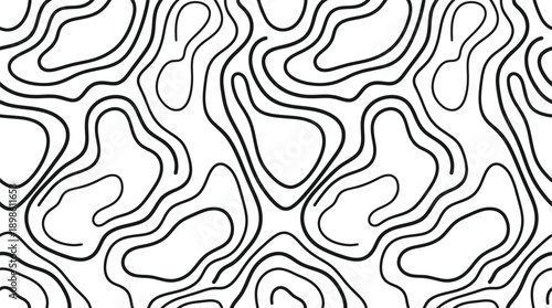 Abstract minimalist contour lines background