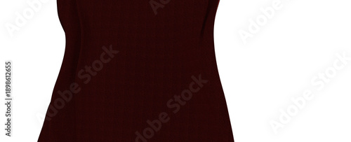 Burgundy dress, isolated on...