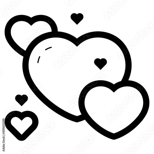 heart full of love icon