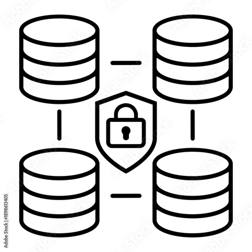 Firewall vector icon. Cybersecurity Illustration sign. Computer antivirus symbol. Data protection logo.