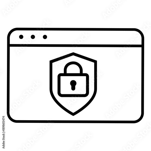 Firewall vector icon. Cybersecurity Illustration sign. Computer antivirus symbol. Data protection logo.