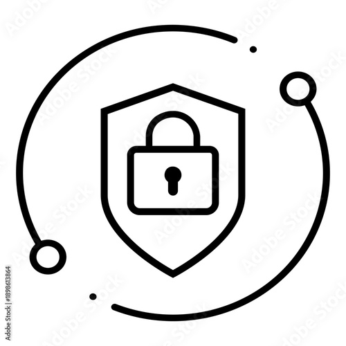 Firewall vector icon. Cybersecurity Illustration sign. Computer antivirus symbol. Data protection logo.