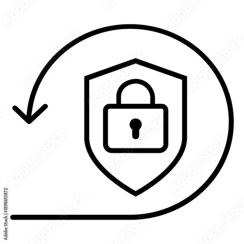 Firewall vector icon. Cybersecurity Illustration sign. Computer antivirus symbol. Data protection logo.