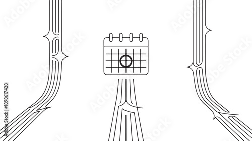 Electromagnetic wave interaction with a metal plate and slit diffraction pattern illustration Vector