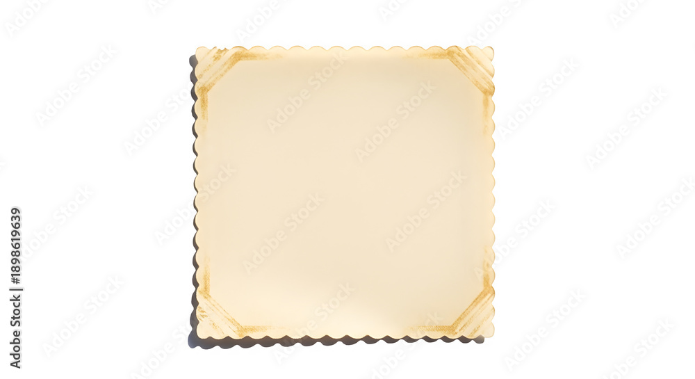 Obraz premium Blank postage stamp isolated on transparent background