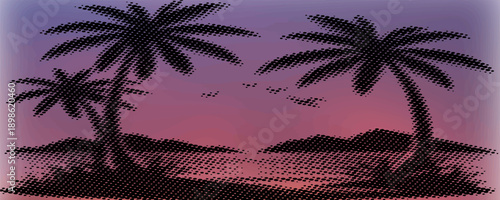 sunset orange background halftone texture. Minimal sunset orange halftone gradient vector background