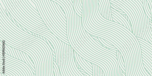 farm green banner, organic abstract background with fields. wavy green lines, natural organic products. ecology background. striped farmer green Pattern