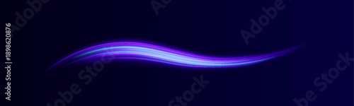 Vibrant neon waves ripple across a dark futuristic scene. Sparks flash along twisting paths. Motion lines convey speed and dynamic energy. 
