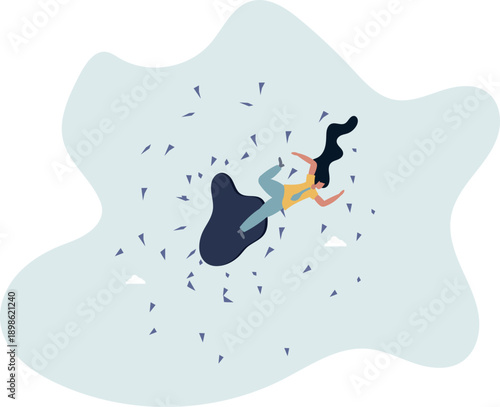 Courage and motivation to breakthrough the wall, obstacle or problem,life and employment of people.