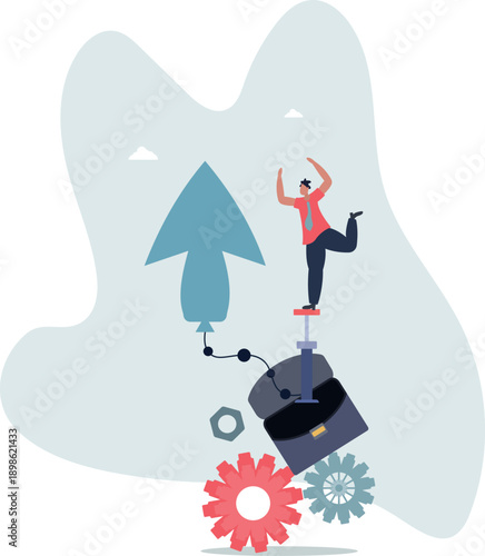 Growing business, raising income or wages, growth or improvement,life and employment of people.