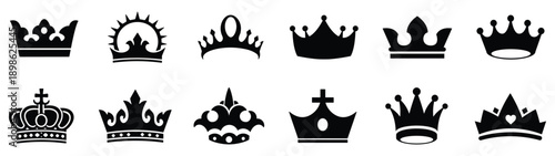 crown vector set