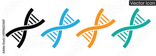 DNA, helix, vector, icon, colorful, modern, genetic, biology, science, biotechnology, medicine, research, genetic engineering, molecule, structure, helix structure, colorful icons, vector graphics, sc