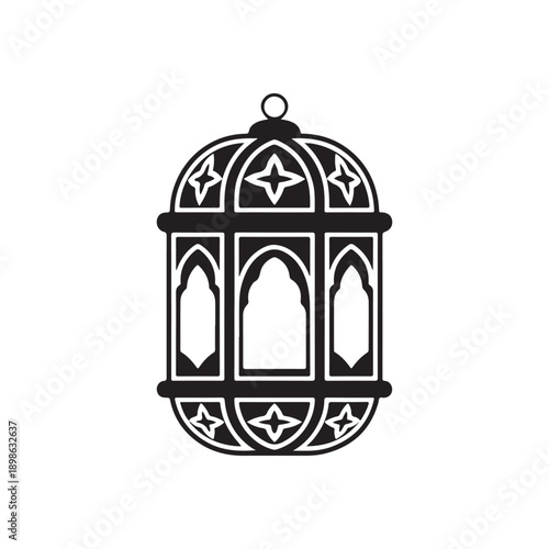 Vector illustration of a vintage golden bird cage with birds symbolizing freedom and confinement