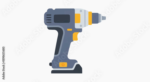 Cordless electric drill for construction and DIY projects, a modern tool for efficient work