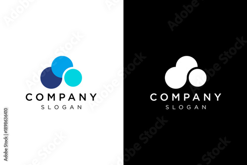 cloud circle logo design