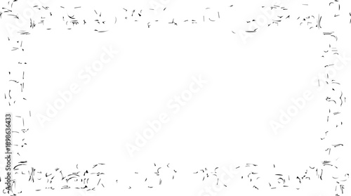 Highly Detailed Symmetrical Flourish Frame Border with Ornate Filigree and Scrollwork