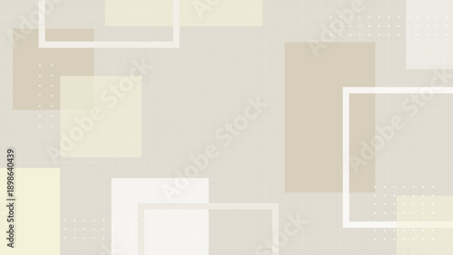 ミニマル幾何学グリッド背景 ベージュ系 抽象デザイン フラットデザイン