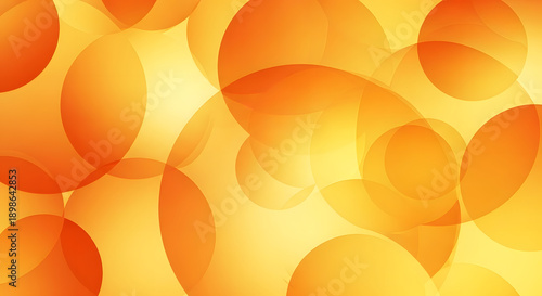 A vibrant and colorful abstract background with overlapping orange circles