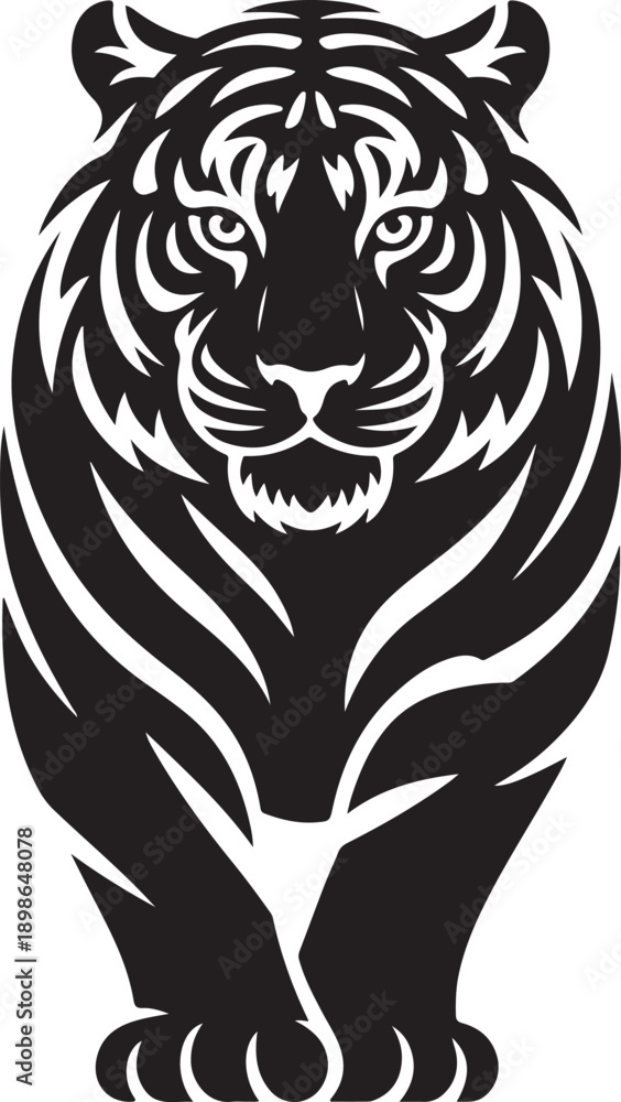 Fototapeta premium tiger head vector