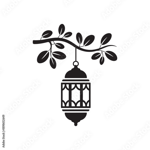 vector illustration of an ancient lantern