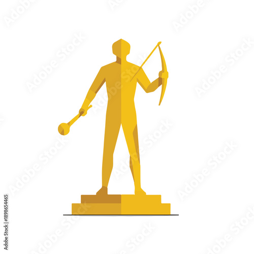 Movie Film Award Winner Statue Symbol Illustration