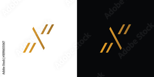 unique and elegant letter N initials logo design