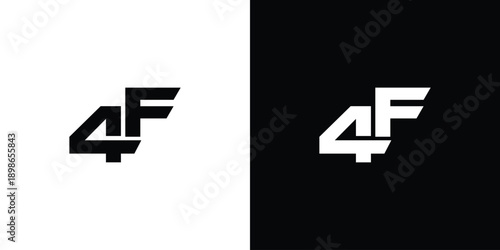 unique and modern 4F logo design