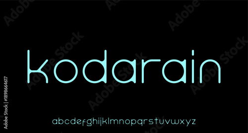 unique vector font alphabet for your brand name wordmark