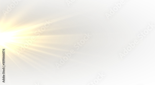 Dazzling yellow sun bursts with sparkling beams and glowing rays.
