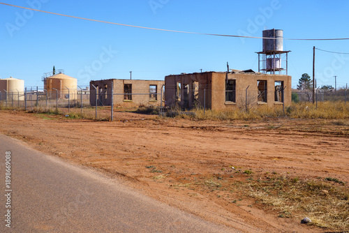 Former Camp Naco in Arizona near the Mexican border is an abandoned military fort training center