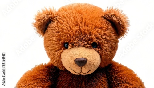 Close-up of a Brown Teddy Bear with Soft Fur.