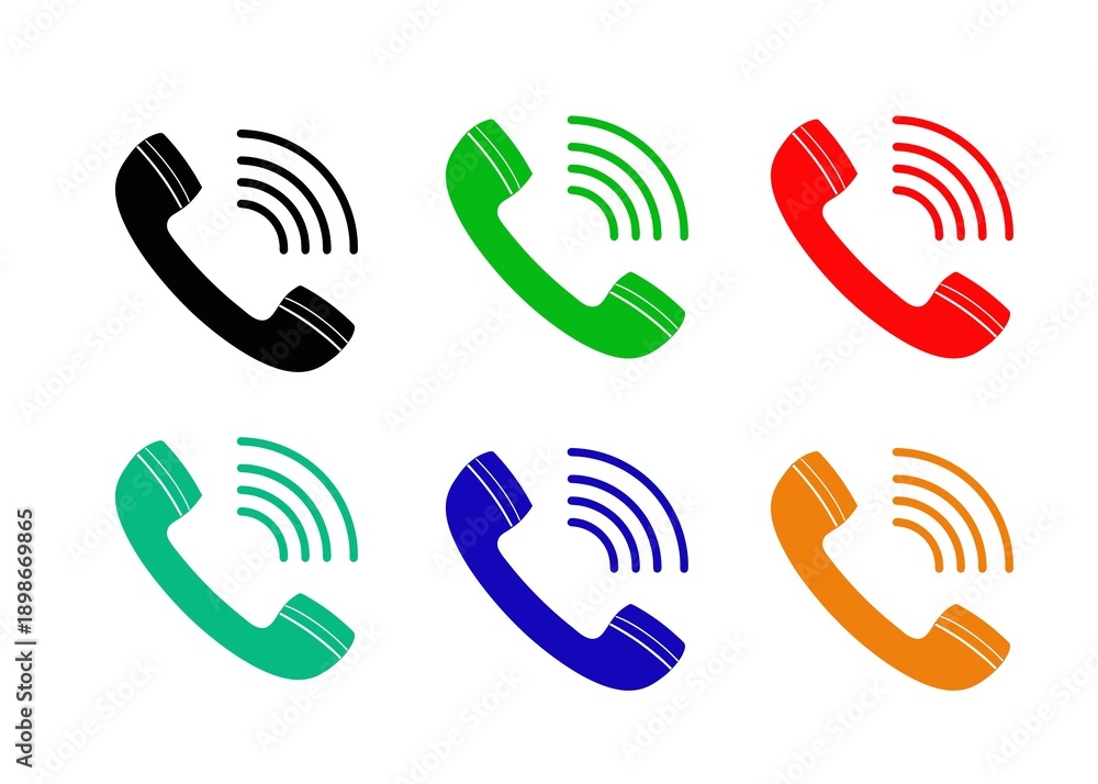 Fototapeta premium call icon prints