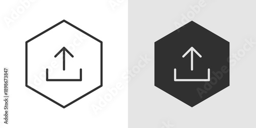 Upload Icon representing file transfer, data sharing, and cloud uploads.