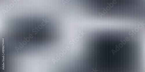 Monochrome waves with transparent vertical layering and soft opacity shifts. Abstract distorted glass effect, minimal and textured in grayscale palette. Vector illustration for futuristic design
