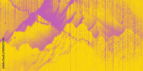 Grunge halftone gradient background. Faded grit noise texture. Colorful wallpaper. Retro pixelated backdrop. Anime or manga style comic overlay. Vector graphic design textured Grunge scratch template.