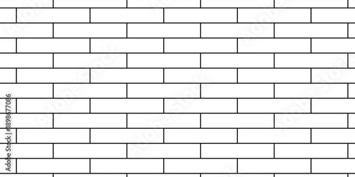 Pavement brick wall seamless mosaic stone concrete wall surface tiles. subway vector block rock white brick wall texture background.