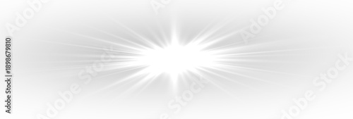 Bright white sunlight explodes with sparkling beams and glowing rays over an abstract neon stage, creating magical projection effects, festive lighting, and dazzling spotlight illumination for shows.
