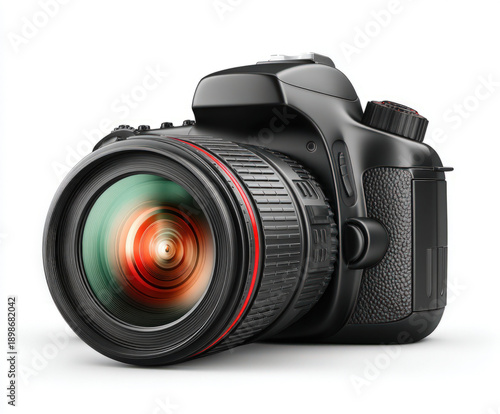 Photo camera isolated on white