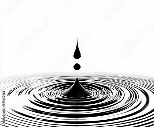water drop silhouette , bla...