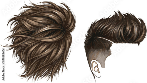 Brown hair styles for men and women hairstyle short hair long hair