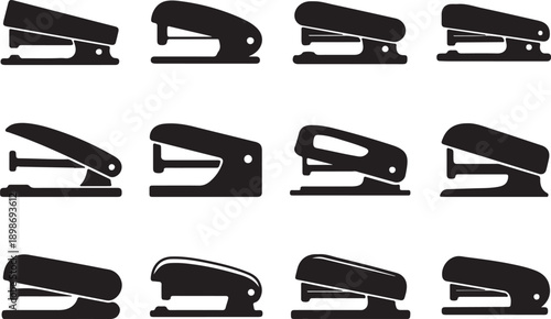 Variety of stapler images in different orientations