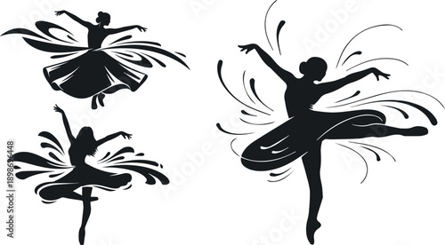 Contemporary Dancer Spinning in Expressive Motion